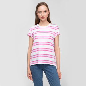 Tommy Hilfiger dámské tričko s růžovými pruhy Ellen - XS (706)